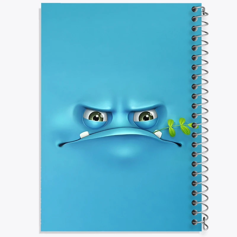 دفتر مشق 50 برگ خندالو طرح ایموجی بامزه کد F3317