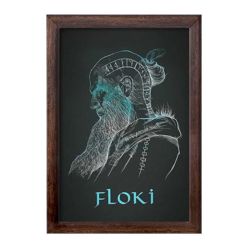 تابلو خندالو طرح فلوکی وایکینگ ها (Vikings) کد F13618