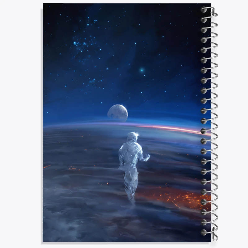 دفتر مشق 50 برگ خندالو طرح فضانورد کد F12536