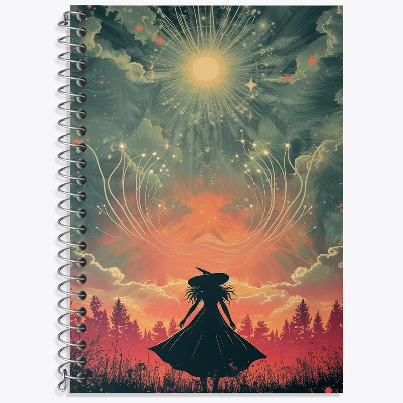 دفتر زبان 50 برگ خندالو مدل سه خط طرح جادوگر کد F3054