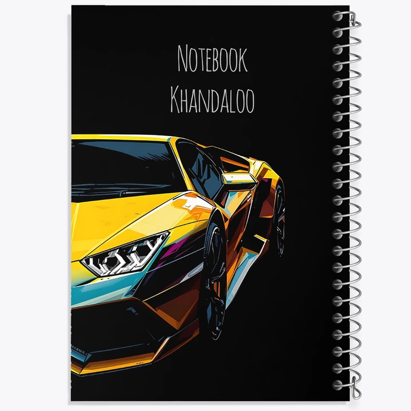 دفتر لیست خرید 50 برگ خندالو طرح لامبورگینی (Lamborghini) کد N7506