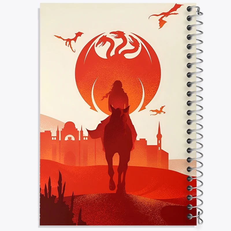 دفتر مشق 50 برگ خندالو طرح گیم اف ترونز (Game of Thrones) کد F11131