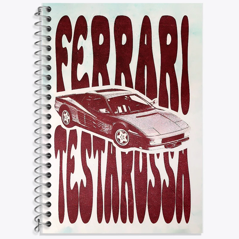 دفتر نت موسیقی 50 برگ خندالو طرح فراری (Ferrari) کد F13524