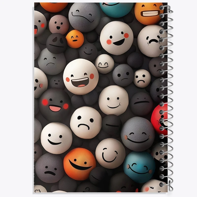دفتر طراحی 50 برگ خندالو طرح پترن ایموجی کد N5860