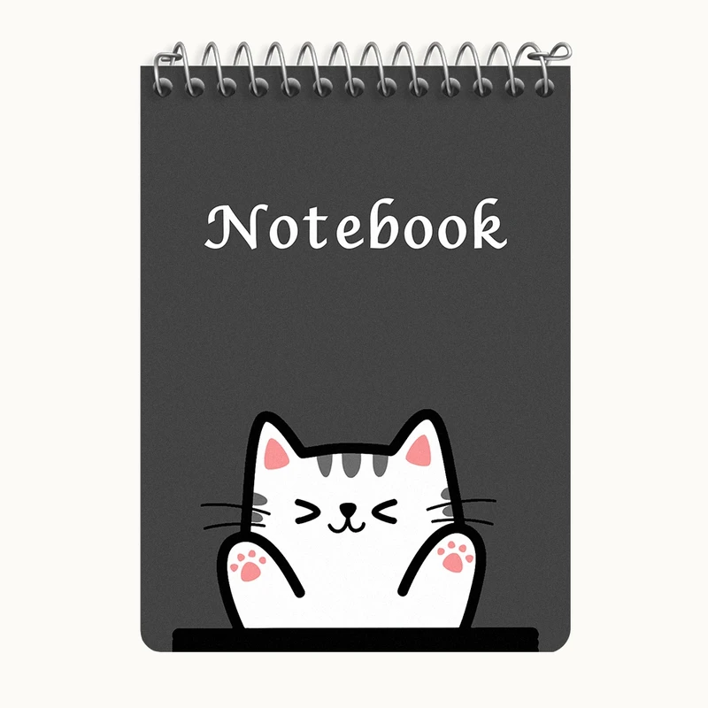 دفتر یادداشت 50 برگ خندالو طرح گربه بامزه کد N7005