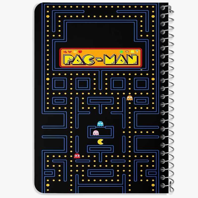 دفتر یادداشت 50 برگ خندالو طرح پک من (PAC-MAN) کد F10175