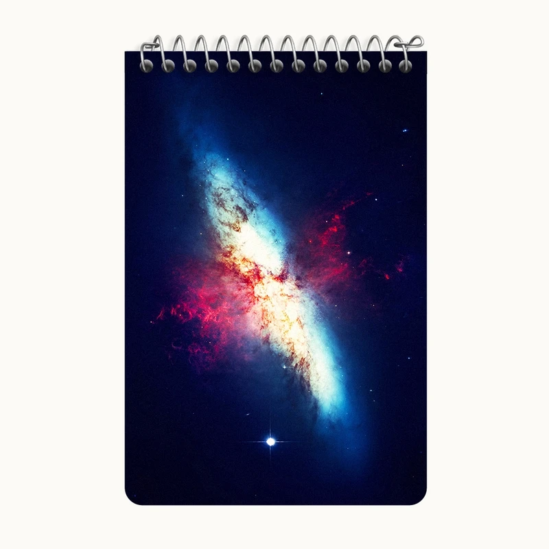 دفتر یادداشت 50 برگ خندالو طرح کهکشان (galaxy) کد F6708