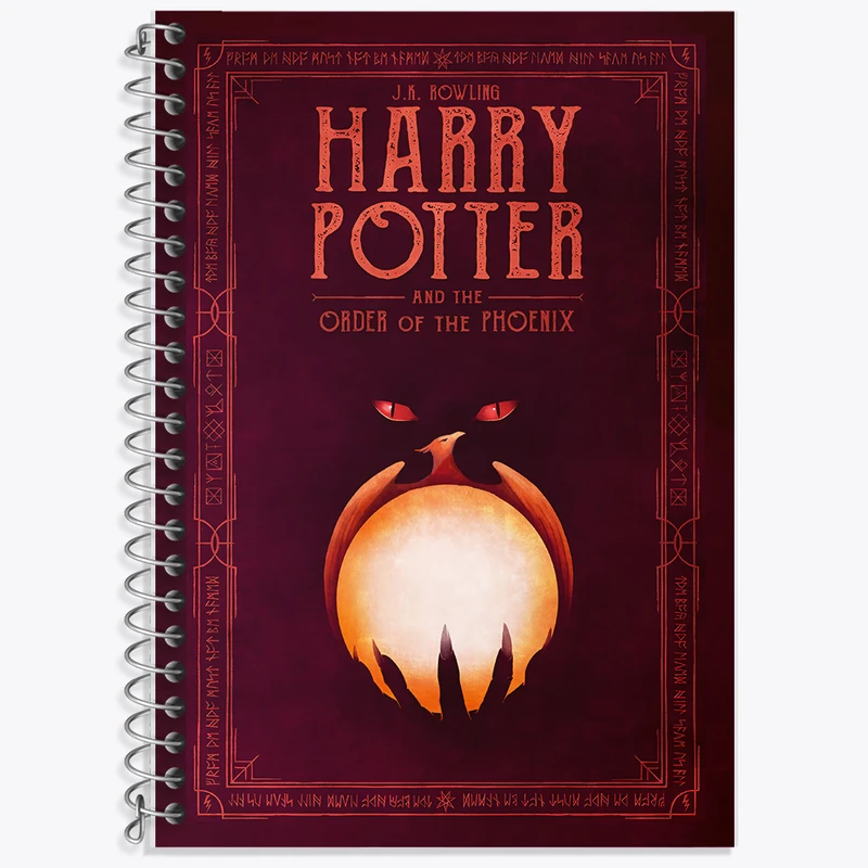 دفتر زبان 50 برگ خندالو مدل دو خط طرح هری پاتر (Harry Potter) کد F13717