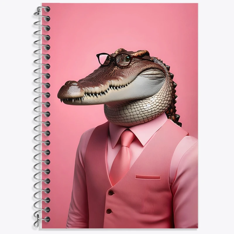 دفتر لغت 50 برگ خندالو طرح تمساح کد F9161