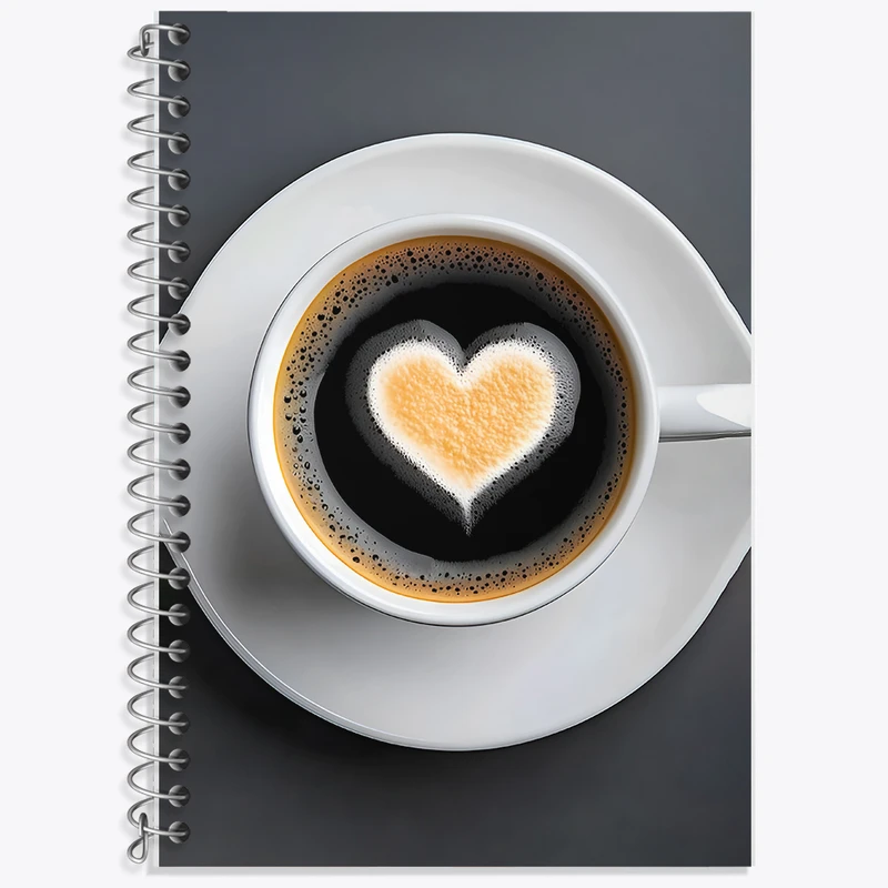 دفتر نت موسیقی 50 برگ خندالو طرح فنجان قهوه کد F12881