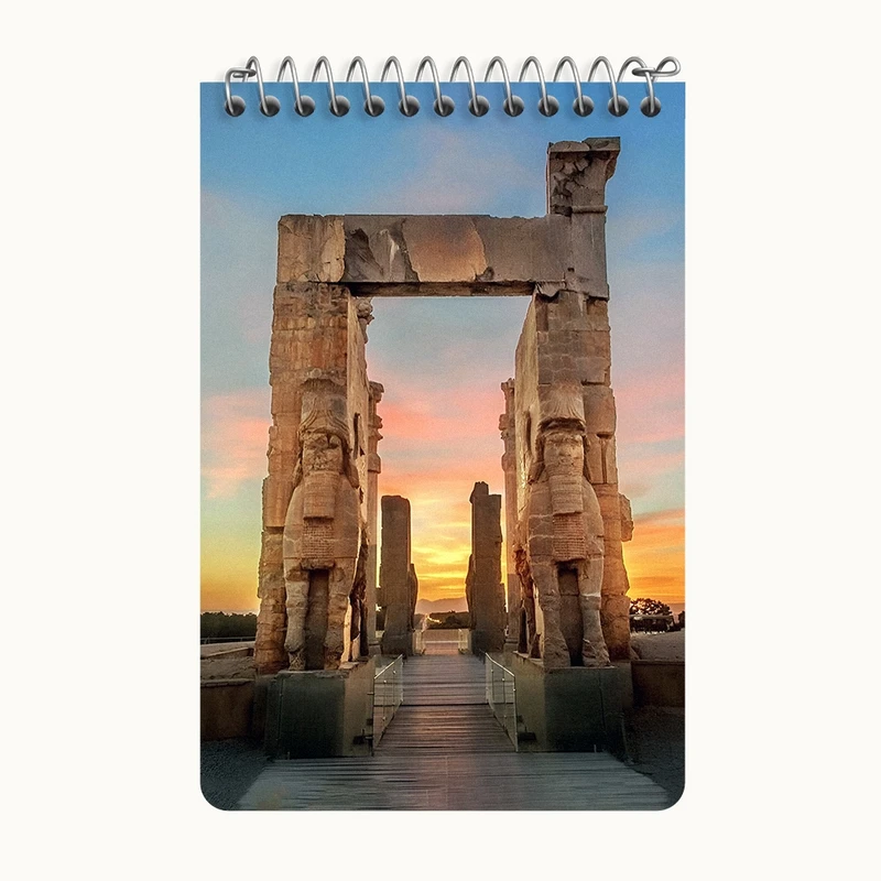 دفتر یادداشت 50 برگ خندالو طرح تخت جمشید کد F6340