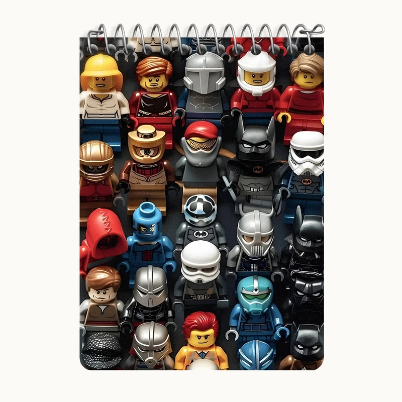 دفتر یادداشت 50 برگ خندالو طرح لگو (Lego) کد N8355