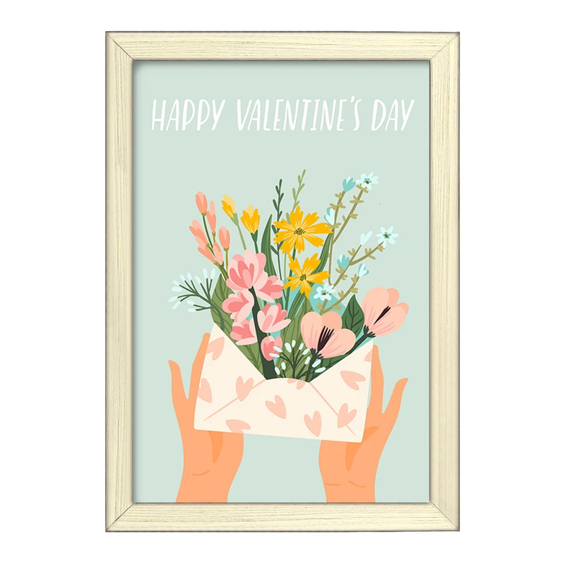 تابلو خندالو طرح نامه گل گلی کد 8378