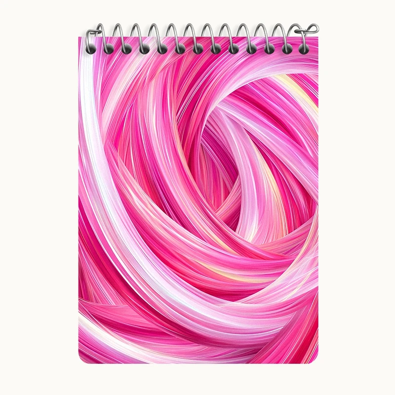 دفتر یادداشت 50 برگ خندالو طرح بافت صورتی کد N7137