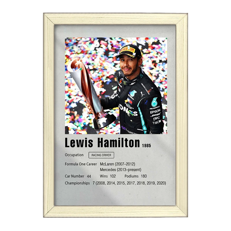 تابلو خندالو طرح لوییس همیلتون (Lewis Hamilton) کد F11244
