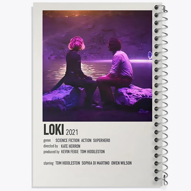 دفتر ژورنال نویسی 50 برگ خندالو مدل نقطه ای طرح لوکی (Loki) کد F13134