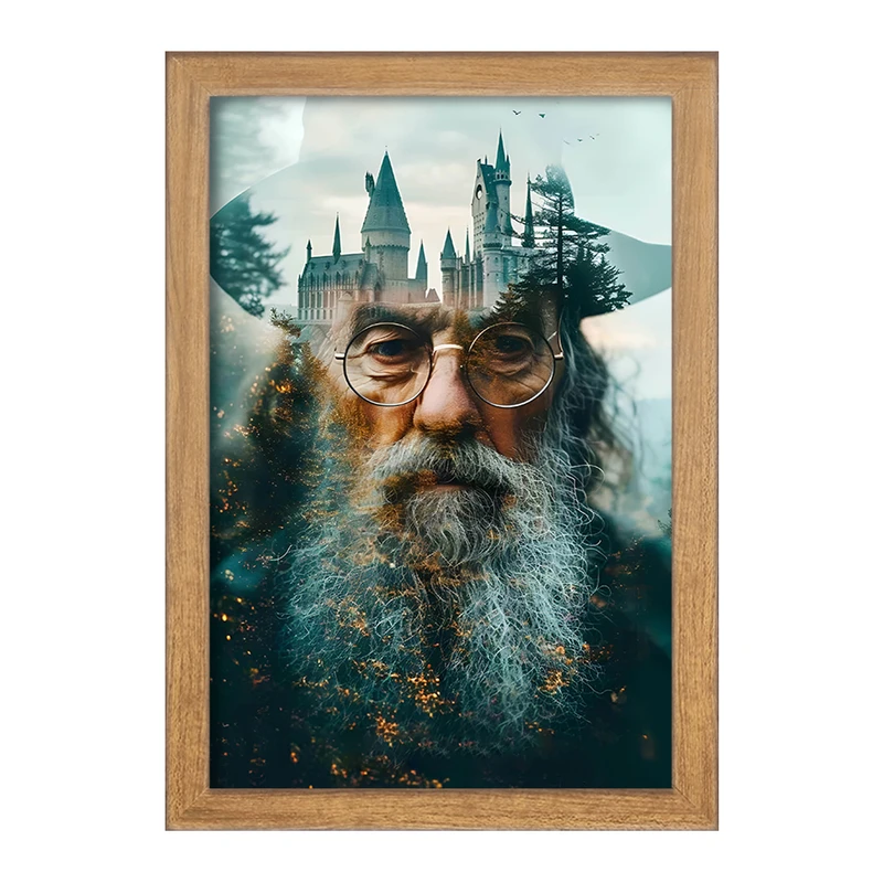 تابلو خندالو طرح گندالف هری پاتر (Harry Potter) کد F14189