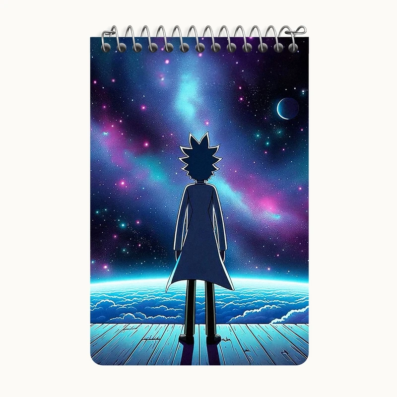 دفتر یادداشت 50 برگ خندالو طرح ریک و مورتی (Rick and Morty) کد F4170