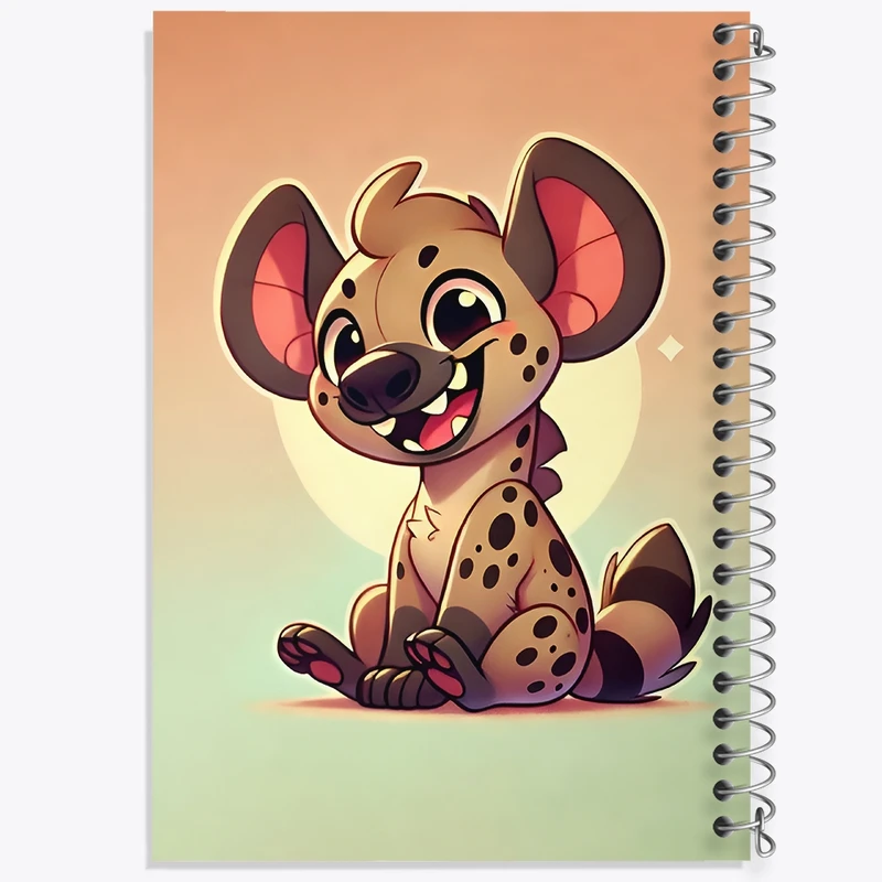 دفتر شطرنجی 50 برگ خندالو طرح کفتار بامزه کد F11833