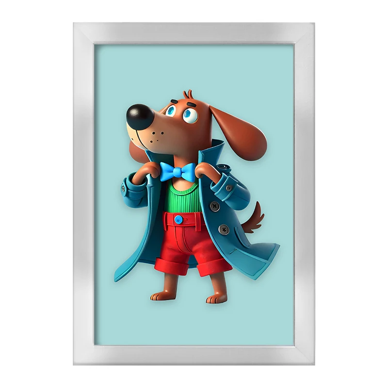 تابلو خندالو طرح سگ کارآگاه کد F9308