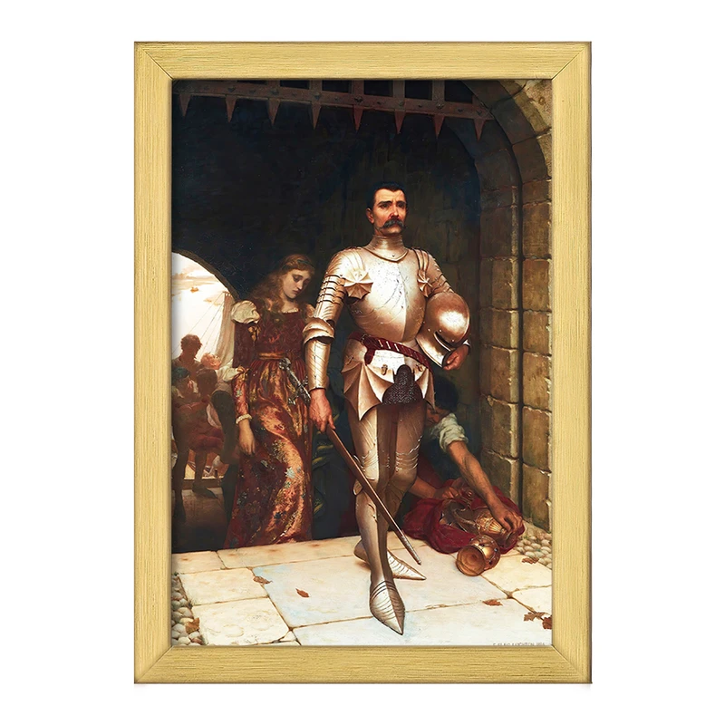 تابلو خندالو طرح نقاشی فتح اثر ادموند بلر لیتون کد F12459