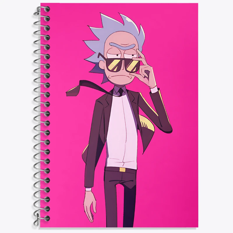 دفتر نت موسیقی 50 برگ خندالو طرح ریک و مورتی (Rick and Morty) کد F4011