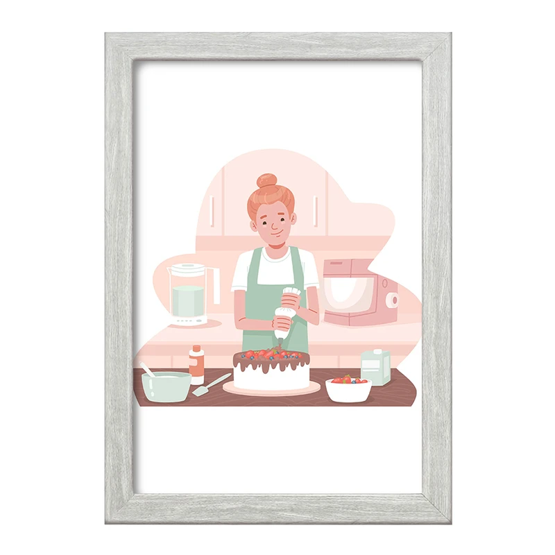 تابلو خندالو طرح کیک و شیرینی پزی کد 36684