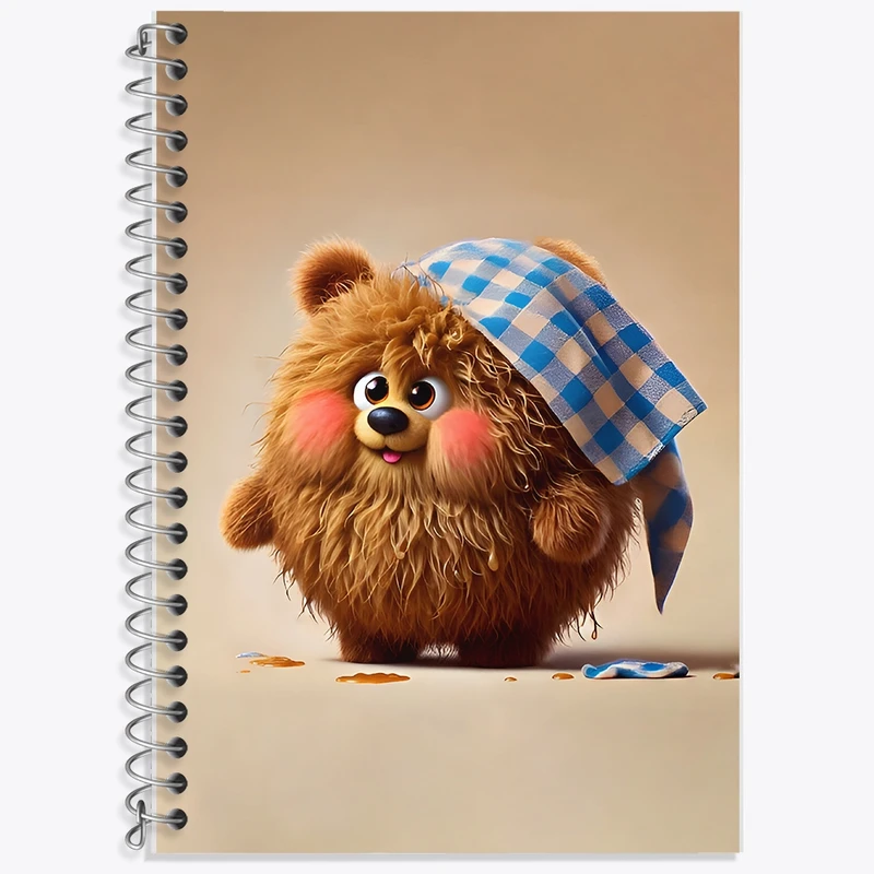 دفتر لغت 50 برگ خندالو طرح خرس چاقالو کد F9304