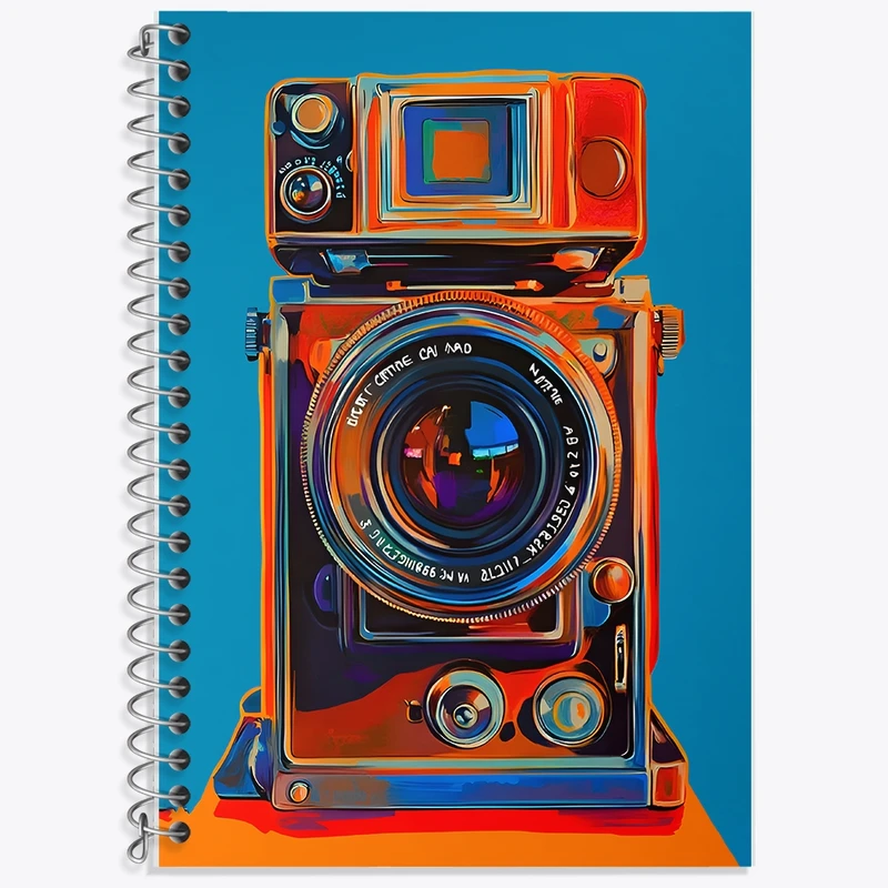 دفتر لغت 50 برگ خندالو طرح دوربین عکاسی کد F9830