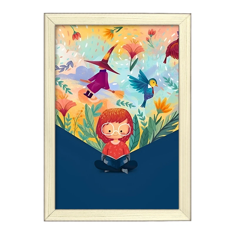 تابلو خندالو طرح دخترانه کودکانه کد F10935