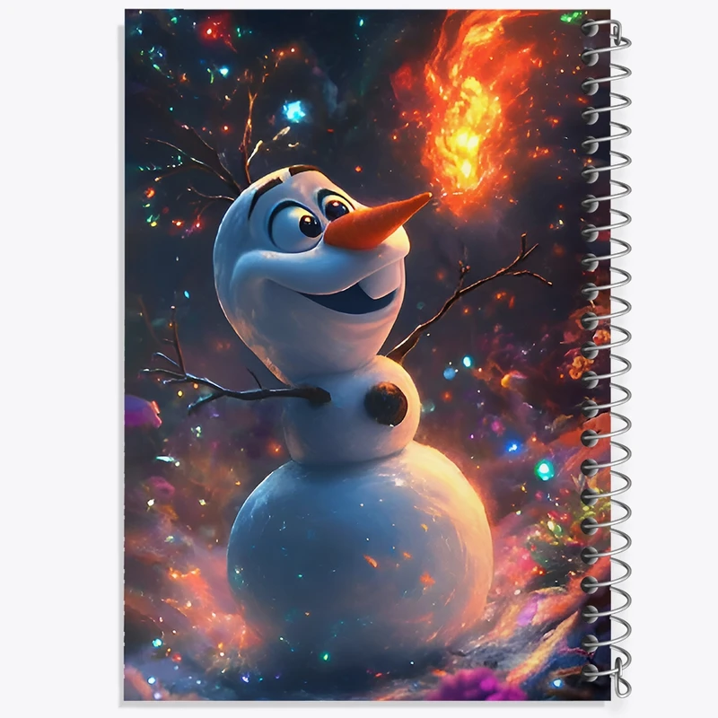 دفتر شطرنجی 50 برگ خندالو طرح الاف فروزن کد F9612