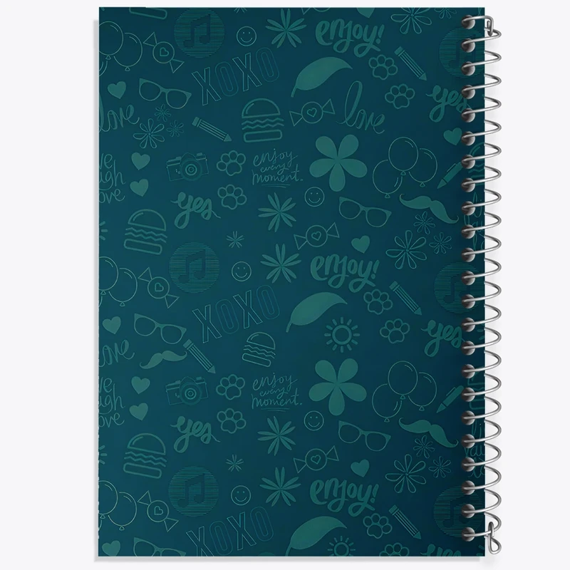 دفتر طراحی 50 برگ خندالو طرح پترن فانتزی کد N6045