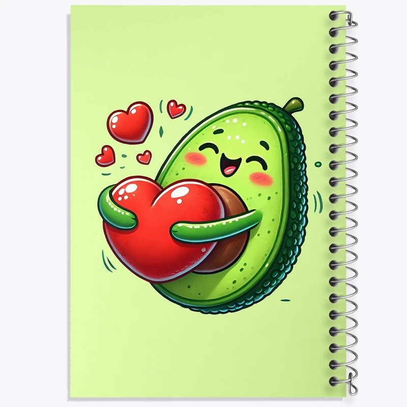 دفتر لیست خرید 50 برگ خندالو طرح آووکادوی بامزه کد N6681