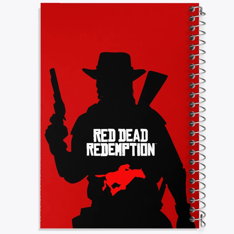 دفتر طراحی 50 برگ خندالو طرح رد دد (Red Dead) کد N9346