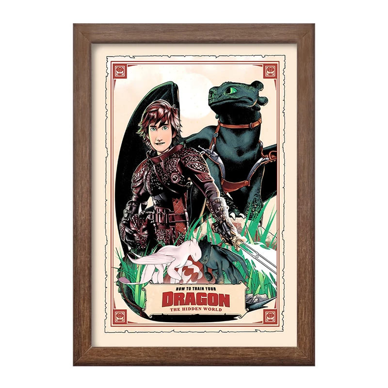 تابلو خندالو طرح چگونه اژدهای خود را تربیت کنیم کد F13570