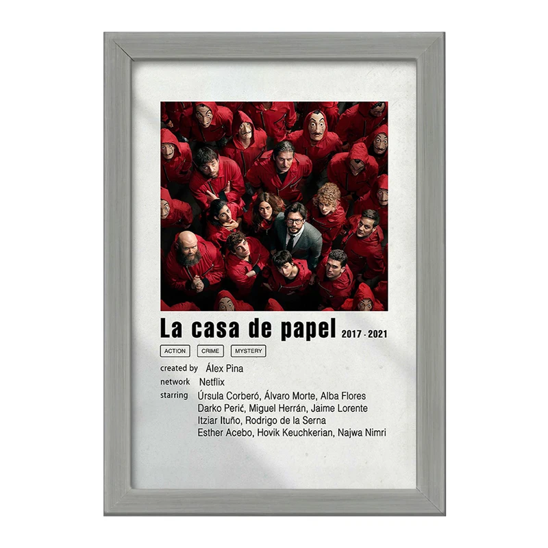 تابلو خندالو طرح خانه کاغذی (Money Heist) کد F11282