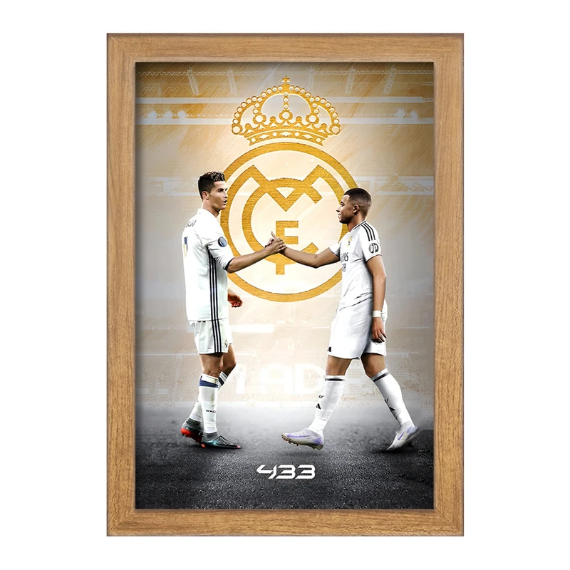 تابلو خندالو طرح کریستیانو رونالدو و امباپه کد F14267