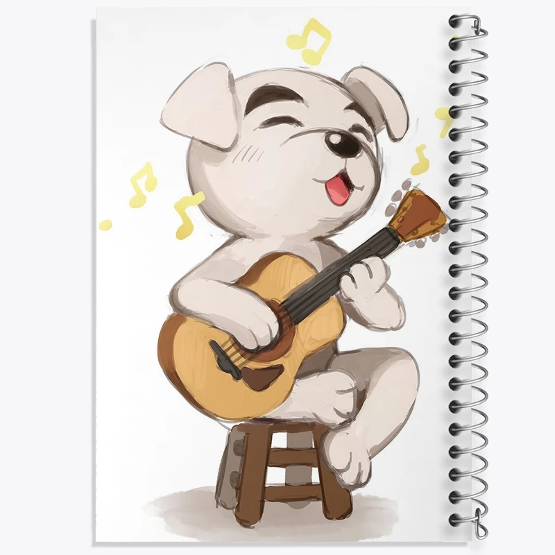 دفتر طراحی 50 برگ خندالو طرح بازی انیمال کراسینگ (Animal Crossing) کد 32631