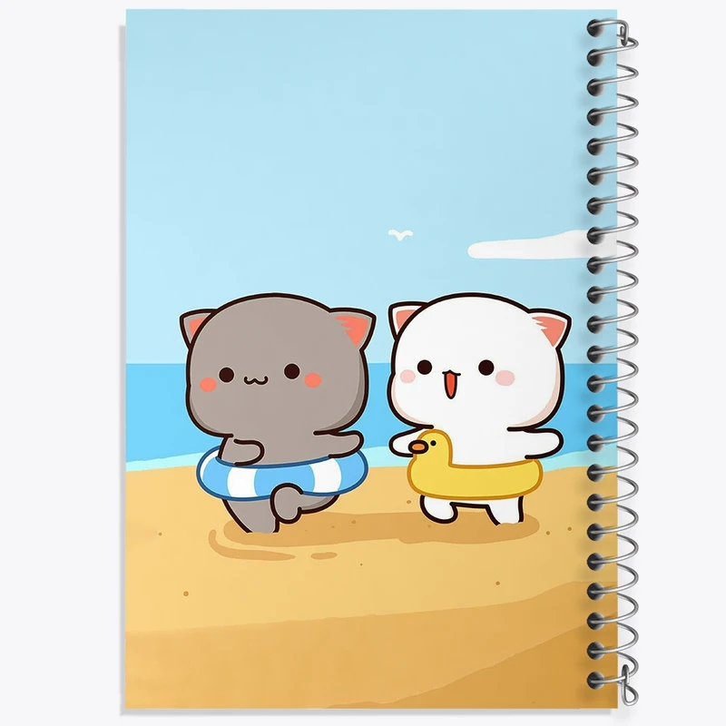 دفتر طراحی 50 برگ خندالو طرح گربه های بامزه  کد 22029