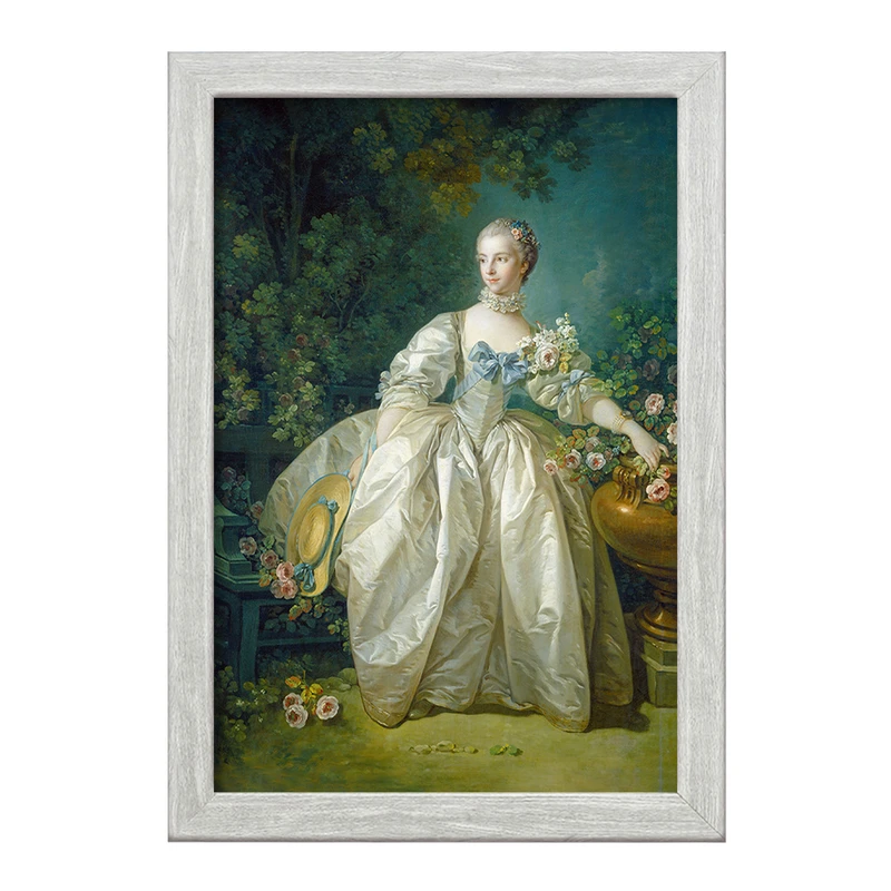 تابلو خندالو طرح نقاشی خانم برژه اثر فرانسوا بوشه کد F12146