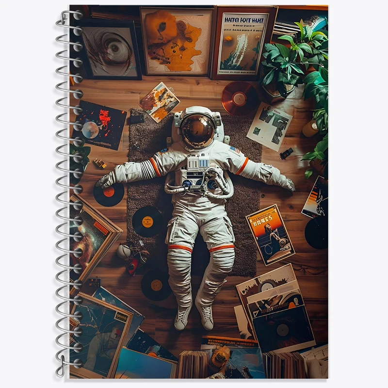 دفتر نت موسیقی 50 برگ خندالو طرح فضانورد کد F10079