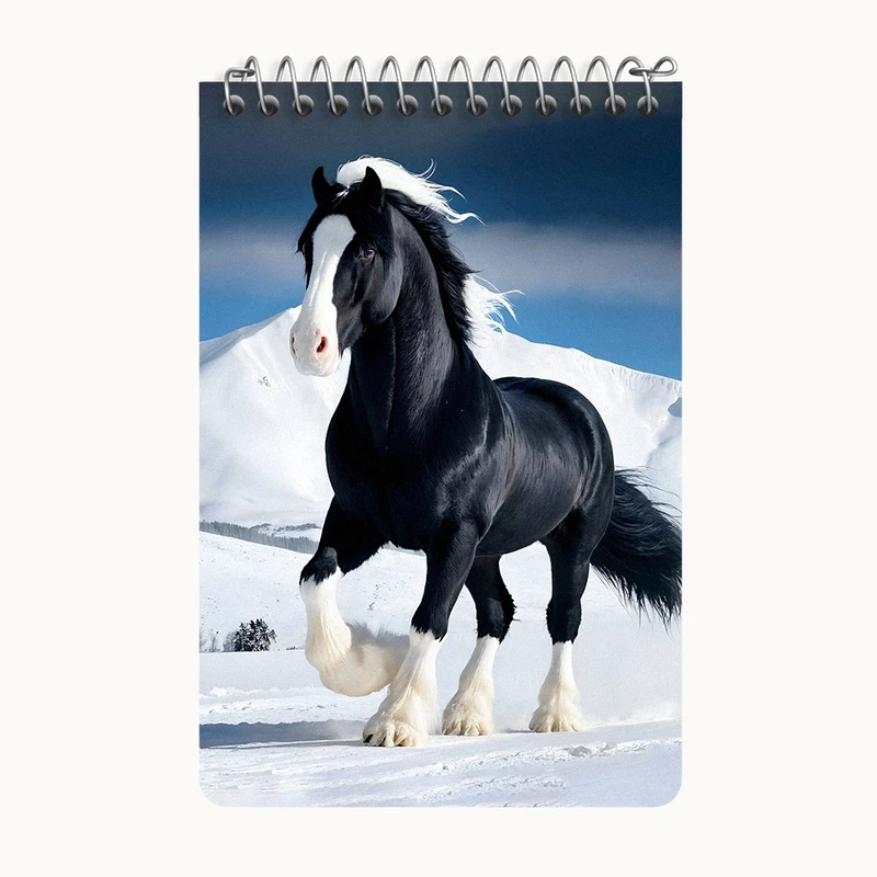 دفتر یادداشت 50 برگ خندالو طرح اسب کد F5324