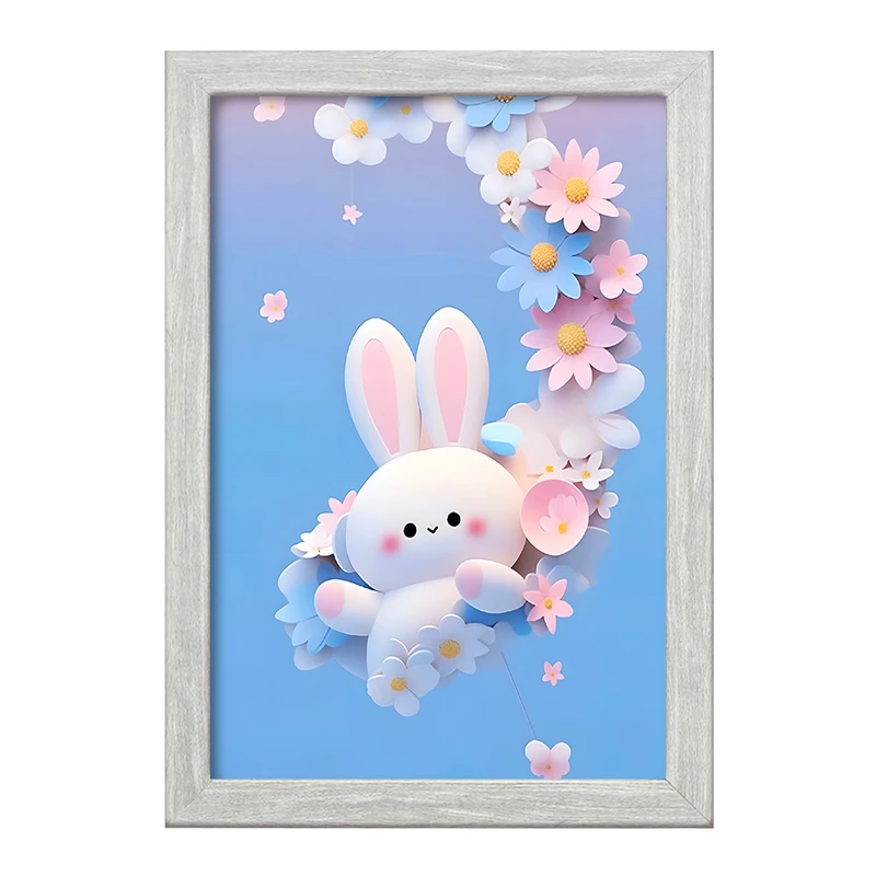 تابلو خندالو طرح خرگوش بامزه کد F5776