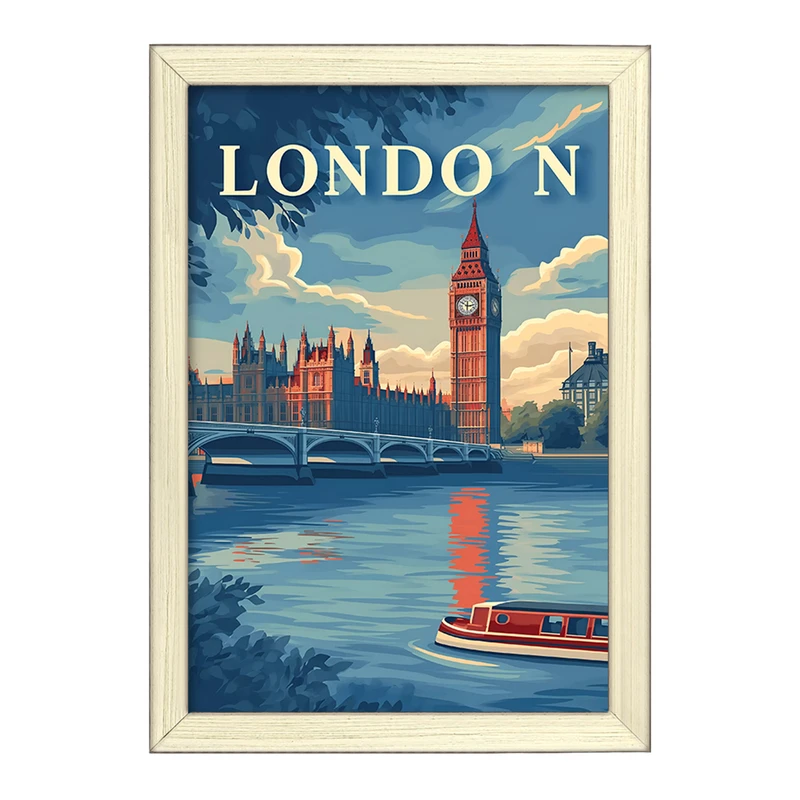 تابلو خندالو طرح لندن (London) کد F4940