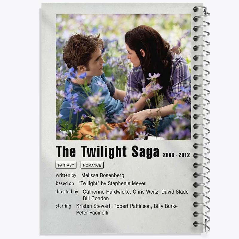 دفتر شطرنجی 50 برگ خندالو طرح گرگ‌ و میش (Twilight) کد F11316