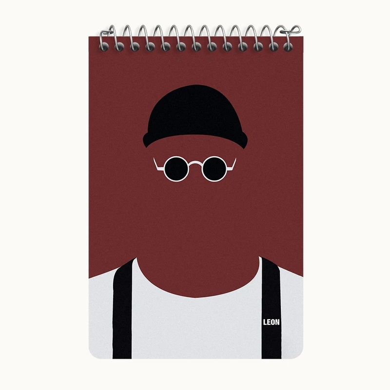 دفتر یادداشت 50 برگ خندالو طرح لئون و ماتیلدا کد F10468