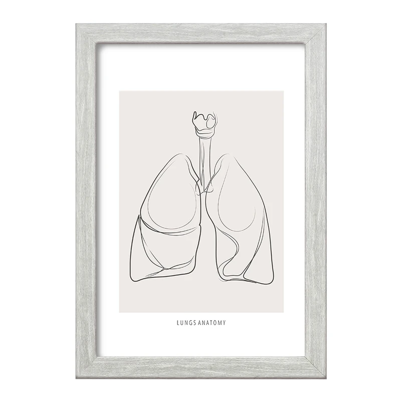 تابلو خندالو طرح آناتومی ریه ها (Lungs Anatomy) کد F13898