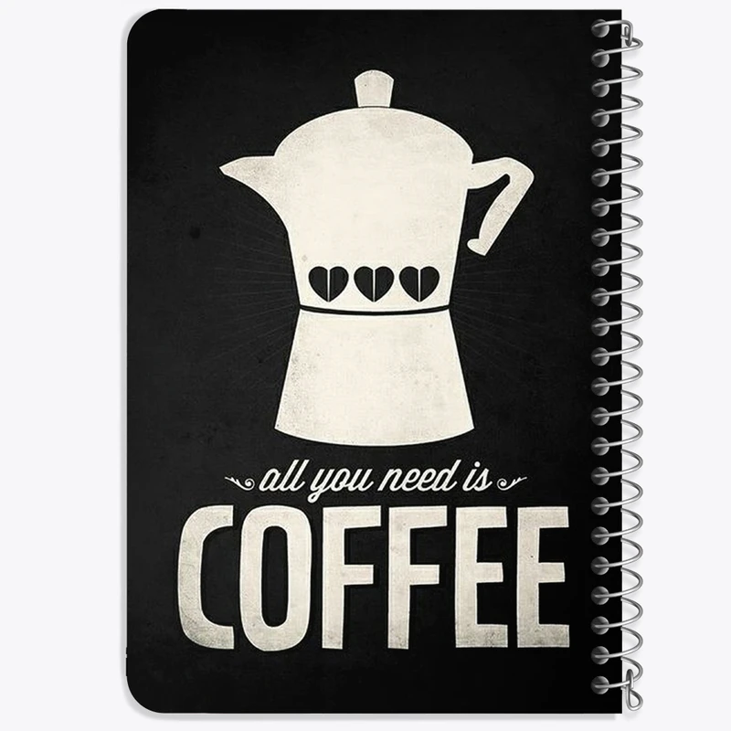 دفتر یادداشت 50 برگ خندالو طرح قهوه Coffee کد 21992