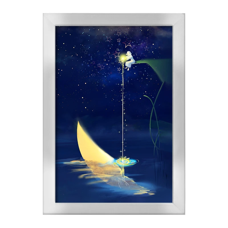 تابلو خندالو طرح ماه (Moon) کد F6431