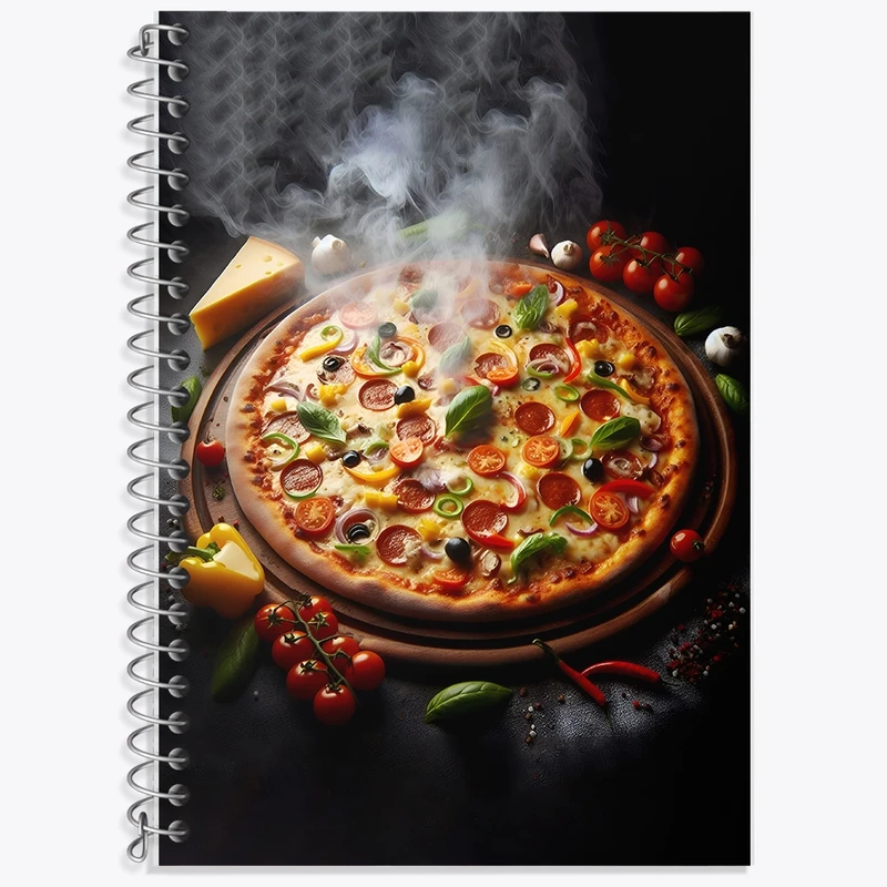 دفتر لغت 50 برگ خندالو طرح پیتزا کد F10586